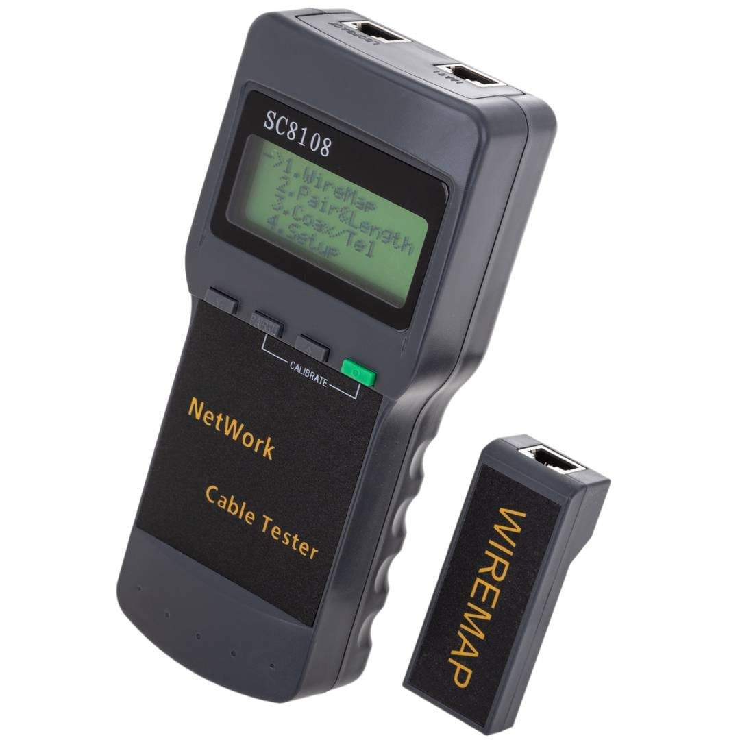 ProTools Testeur Câble Réseau avec Afficheur LCD WireMap et Pair-and-Length