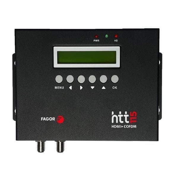 HTT 115 UHD Digital Modulator with loop FAGOR