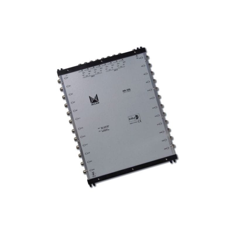 MB-206 - ALCAD - 8 polarités et TV avec 24 sorties. DiSEqC 2.0, bande terrestre active, alimentation inclus 1 MB 206 Alcad 8 polarites et TV avec 24 sorties. DiSEqC 2.0 bande terrestre active alimentation inclus