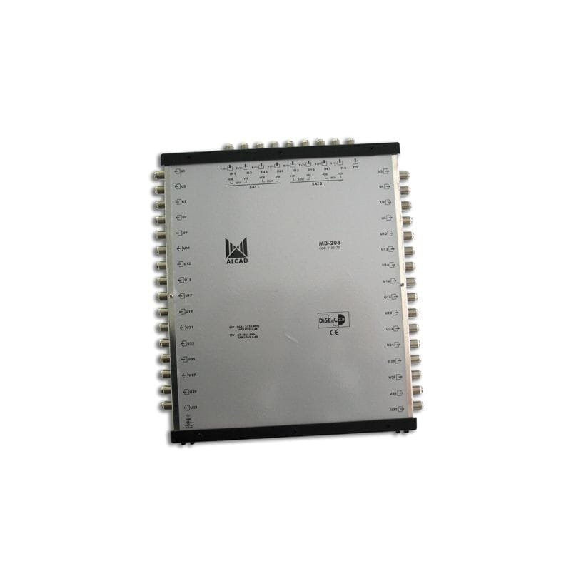 MB 208 ALCAD 8 polarites et TV avec 32 sorties. DiSEqC 2.0 bande terrestre active alimentation inclus