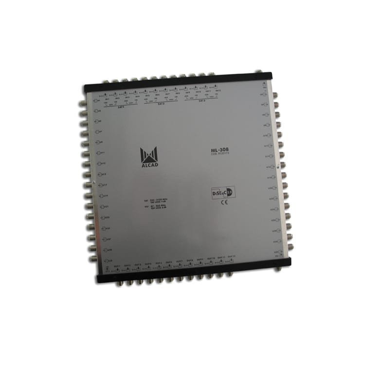 MB 308 ALCAD 12 polarites et TV avec 32 sorties. DiSEqC 2.0 bande terrestre active alimentation inclus maroc