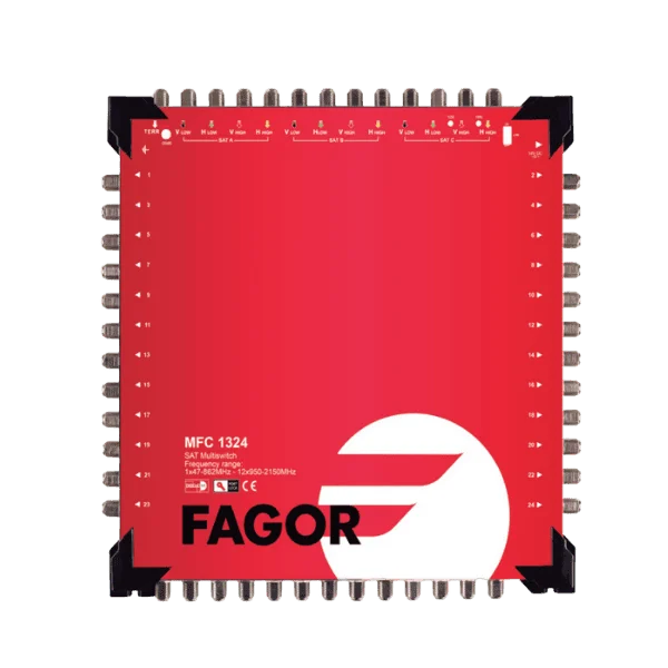 MFC1708 Multicommutateur cascadable avec 16 polarites 1 entree terrestre 8 sorties. FAGOR