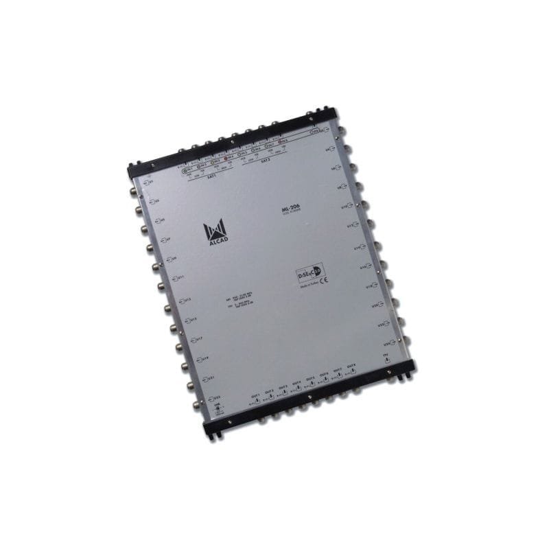 ML-206 - ALCAD - 8 polarités et TV avec 24 sorties. DiSEqC 2.0, bande terrestre active 1 ML 206 ALCAD Maroc 8 polarites et TV avec 24 sorties. DiSEqC 2.0 bande terrestre active