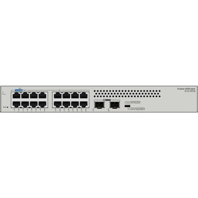 S110 16T2ST Switch Gigabit 16 Ports avec 2 SFP Huawei eKit