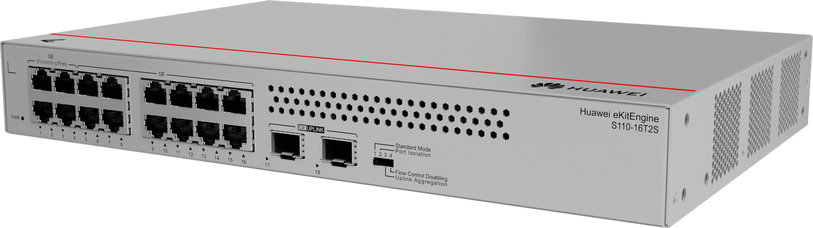 S110 16T2ST Switch Gigabit 16 Ports avec 2 SFP Huawei eKit