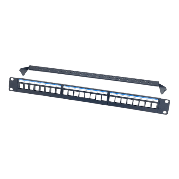 TPN PD24V PATCH PANEL MODULAIRE VIDE 24 PORTS 19 1U TOPNet Prix Maroc min 2
