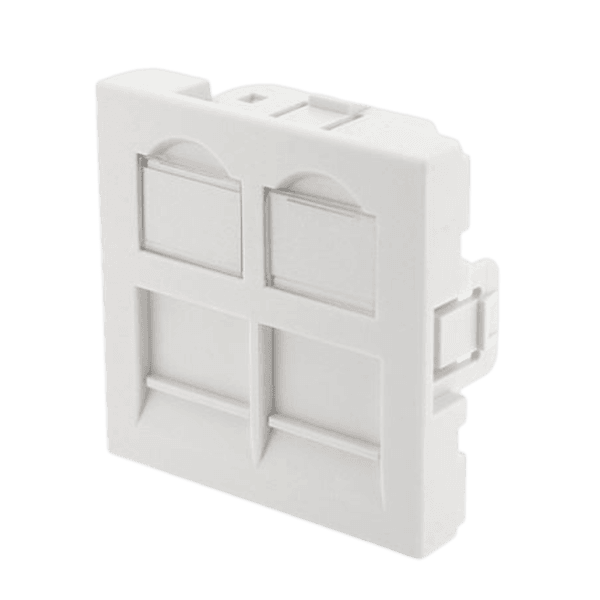 TPN-PL45D7 - PLASTRON RJ45 DOUBLE 45X45 CAT6A/7 - TOPNet 4 TPN PL45D7 PLASTRON RJ45 DOUBLE 45X45 CAT6A7 TOPNet Prix Maroc