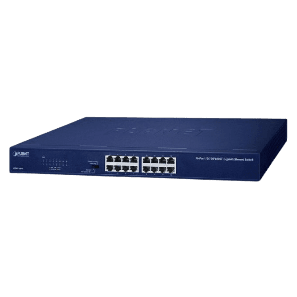 GSW 1601 Switch Gigabit Ethernet 16 ports 101001000BASE T Planet min