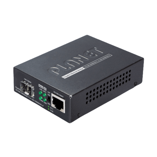 GT-805A - Convertisseur média Gigabit 10/100/1000BASE-T vers 1000BASE-SX/LX - Planet 4 GT 805A Convertisseur media Gigabit 101001000BASE T vers 1000BASE SXLX Planet