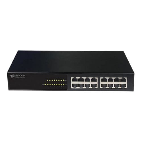 S1516 Switch gigabit non gere 16 ports pour installation bureau BDCOM 1