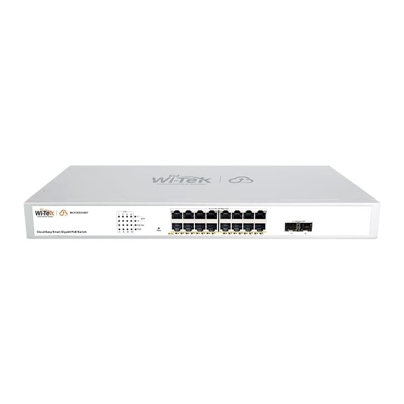 WI PCES318GF V2 Switch PoE Cloud 16 Ports avec Gestion Facile Wi Tek
