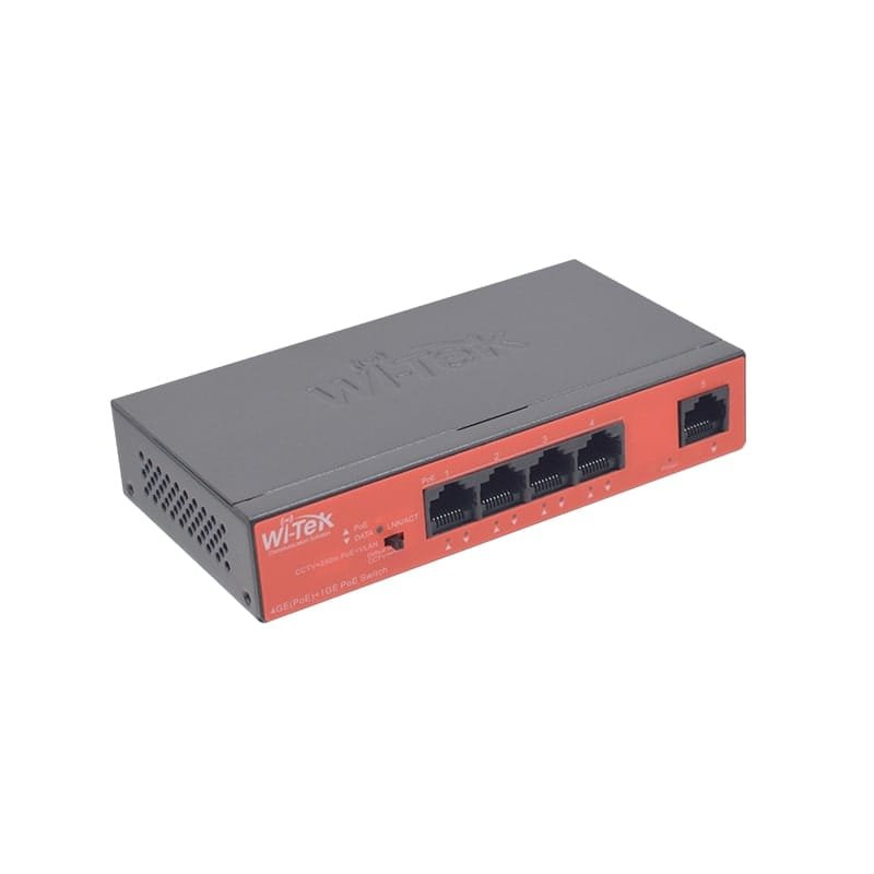WI PS305GH Switch PoE 4 Ports Gigabit avec Fonctionnalites Avancees Wi Tek