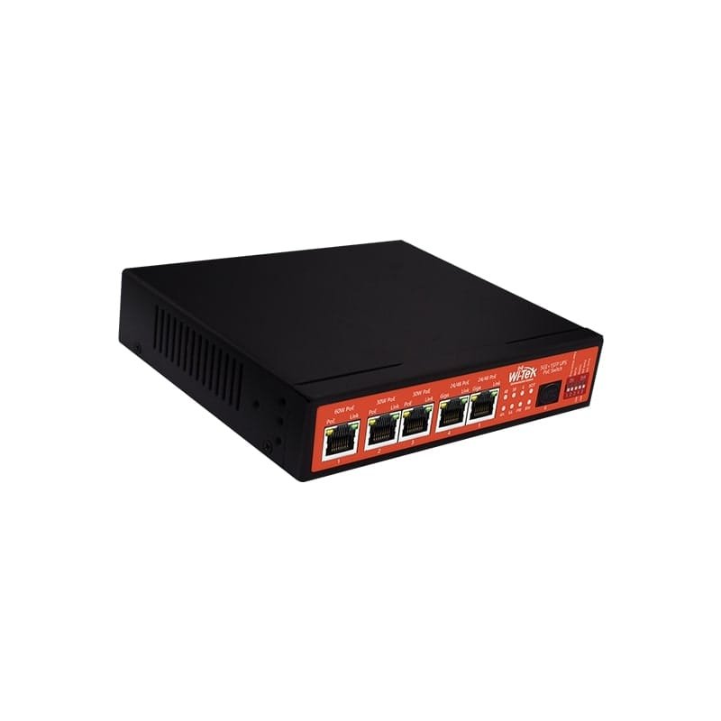 WI PS306GF UPS V3 Commutateur PoE 5 ports RJ45 et SFP exterieur Wi Tek 1 1