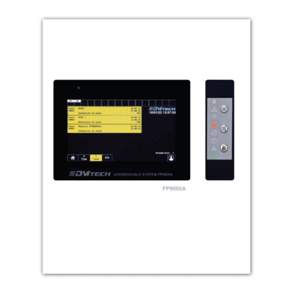 FP9000AR-Répétiteur-Écran-Tactile-pour-16-Centrale-d’Incendie-Adressable-DMTech