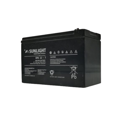 SUNLIGHT Batterie Rechargeable 12v7Ah Au Plomb Rechargeable0221