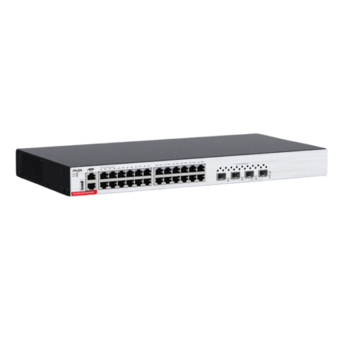 RG-S5300-24GT4XS-E - Reyee Ruijie Commutateur Cloud-Managed Gigabit L2+ à 24 Ports PoE - Ruijie Switch