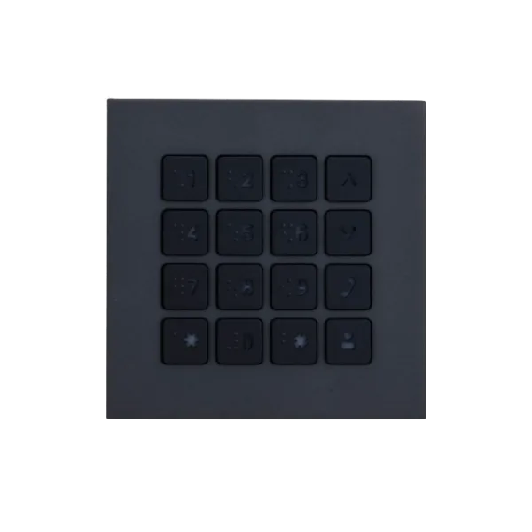 Dahua - Module Clavier Supplémentaire pour Système Modulaire d'Interphone Vidéo - DHI-VTO4202FB-MK