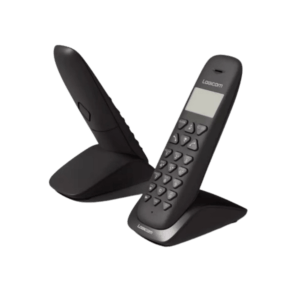 Logicom VEGA250 Lot de 2 Téléphoniques Analogiques téléphone Sans Fil maroc Noir avec Afficheur