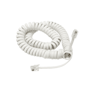 TOPNet Cordon Combiné Spirale 2M Blanc Disponible au Maroc TPN-RJ92