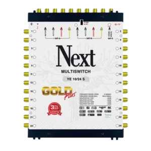 YE1024S - Next Multiswitch Terminal Gold Full HD 4K 10 Entrées Satellite YE-10/24S