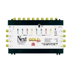 YE108S - Next Multiswitch Terminal Gold Full HD 4K 10 Entrées Satellite YE-10/8S