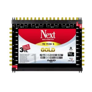 YE1720S - Next Multiswitch Terminal Gold Full HD 4K 16 Entrées Satellite YE-17/20S