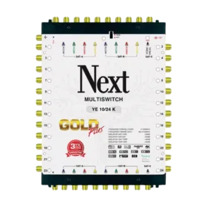 YE1024K - Next Multiswitch Cascadable Gold Full HD 4K 10 Entrées Satellite YE-10/24K