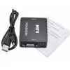 Storm Mini VGA to HDMI Converter 3.5 Audio Video Adapter Full HD 1080P 3