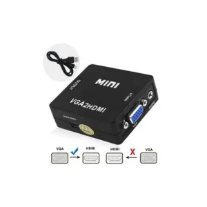 Storm Mini Convertisseur VGA vers HDMI avec Audio 2 Storm Mini VGA to HDMI Converter 3.5 Audio Video Adapter Full HD 1080P 83