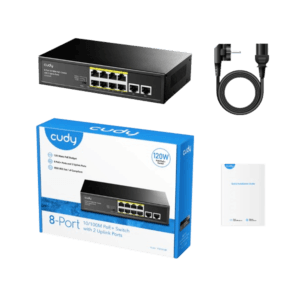 FS1010P - Switch 8-Port 10-100M PoE+ Switch with 2 Uplink Ports 120W - CUDY