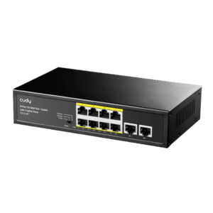 FS1010P - Switch 8-Port 10-100M PoE+ Switch with 2 Uplink Ports 120W CUDY