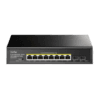 GS1008PS2 Switch 10 Ports 8-Port Gigabit PoE+ Switch avec 2 Gigabit SFP slot 120W CUDY