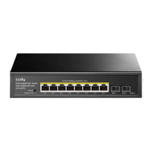 GS1008PS2 Switch 10 Ports 8-Port Gigabit PoE+ Switch avec 2 Gigabit SFP slot 120W CUDY