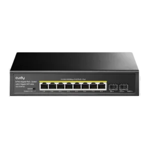 GS1008PS2 Switch 10 Ports 8-Port Gigabit PoE+ Switch avec 2 Gigabit SFP slot 120W CUDY