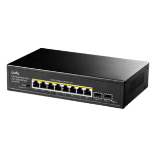 GS1008PS2 Switch 10 Ports 8-Port Gigabit PoE+ Switch avec 2 Gigabit SFP slot 120W CUDY