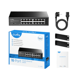 GS1016 - CUDY Switch Gigabit Métallique à 16 Ports