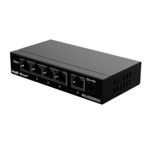 RG-ES205GC - Reyee Switch Compatible Cloud de 5 Ports Gigabits Manageable non-PoE - Ruijie Switch