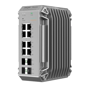 RG-NIS3100-8GT2SFP-HP Commutateur industrielle géré Gigabit à 12 ports avec 8 ports PoE+