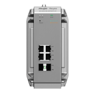 RG-NIS3100-4GT2SFP-HP Commutateur industrielle géré Gigabit à 6 ports avec 4 ports PoE - 2 ports de liaison montante SFP