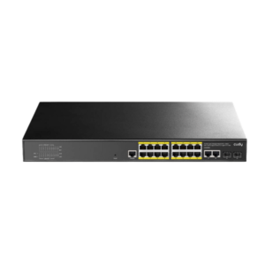 Switch Gigabit PoE+ géré de couche 2 à 16 ports cudy GS2018PS2-200W avec 2 ports Gigabit de liaison montante et 2 emplacements SFP Gigabit 200W