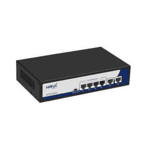 HR901-AXG-42NS-65 – Ethernet Switch 4-Port Gigabit RJ45 PeE Ports et 2 Gigabit SFP slots 65W HRUI Maroc