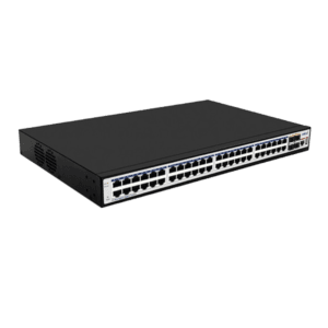 HR-SWTG3448S HRUI Ethernet Switch 52 Ports PoE Gigabit 48 Ports RJ45 et 4 Gigabit SFP Full Managed HRUI Maroc