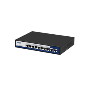 HR900-AFG-82NS – Ethernet Switch 10-Port Gigabit PoE 8 RJ45 Ports et 2 Gigabit SFP slots 120W – HRUI Maroc