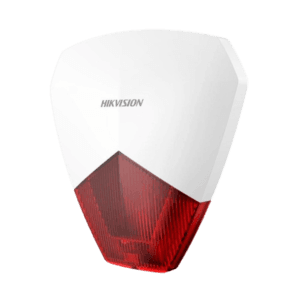 DS-PS1-R Sirène Alarme Extérieure Filaire Anti-intrusion Rouge Hikvision Maroc