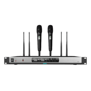 D5821 Récepteur de Microphone True Diversity à 2 canaux 2 Micros Portables DSPPA Prix Maroc