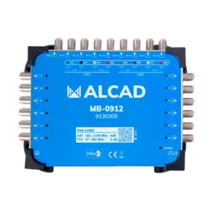 MB-0912 - Multiswitch ALCAD 9x12 Final avec Alimentation EU | Pour Installations TV Satellite au Maroc