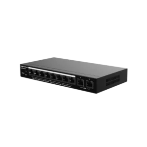 RG-ES210GC-LP - RUIJIE 10-PORT GIGABIT SMART POE SWITCH, 8 POE/POE+ PORTS WITH 2 GIGABIT RJ45 UPLINK PORTS, 70W POE POWER BUDGET, DESKTOP STEEL CASE Prix Maroc