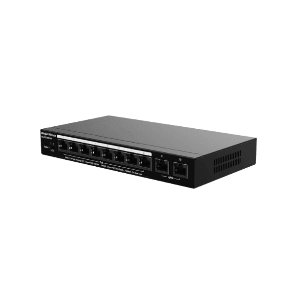 RG-ES210GC-LP - RUIJIE 10-PORT GIGABIT SMART POE SWITCH, 8 POE/POE+ PORTS WITH 2 GIGABIT RJ45 UPLINK PORTS, 70W POE POWER BUDGET, DESKTOP STEEL CASE Prix Maroc