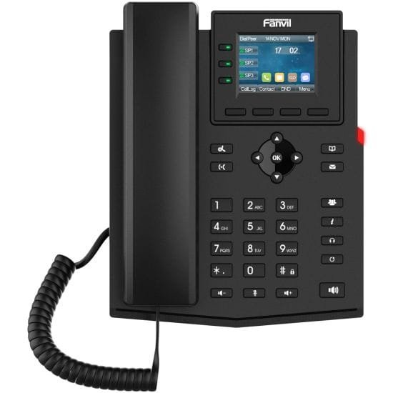 FANVIL-X303P - Téléphone IP 3 lignes avec écran - FANVIL Prix Maroc