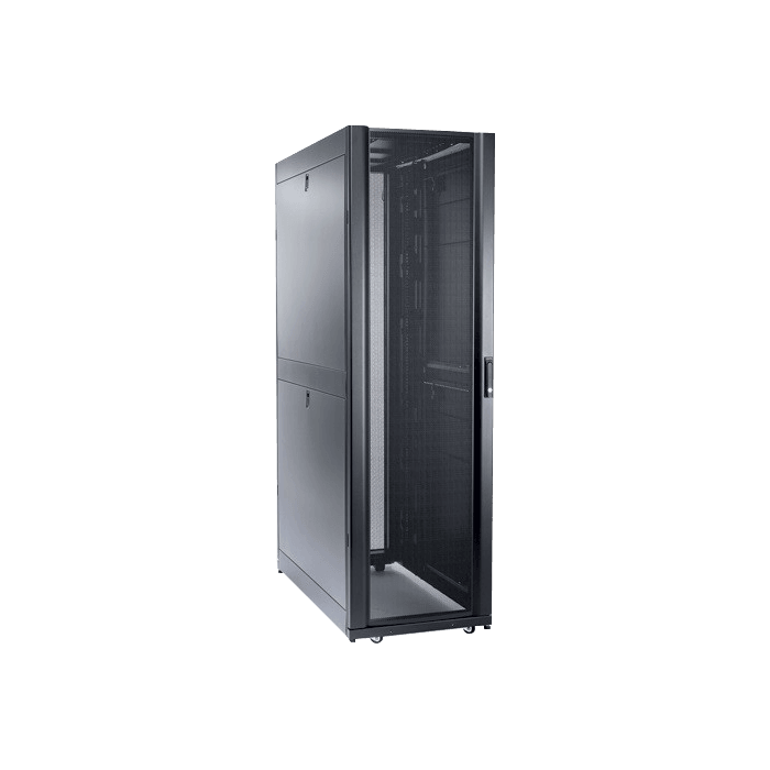 1 AR3307 Net Shelter SX 48 U 600mm Wide x 1200mm Deep Enclosure with Sides Black APC